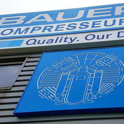 Enseigne Caissons Pochoirs Eclaires Bauer