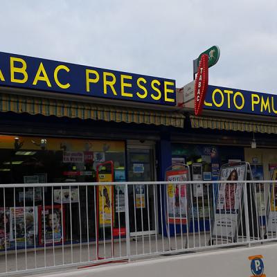 Enseigne Caissons Pochoirs Eclaires Carotte Tabac 1