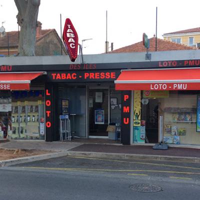 Enseigne Caissons Pochoirs Eclaires Carotte Tabac