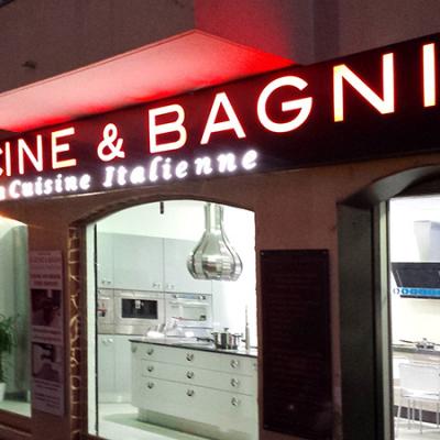 Enseigne Caissons Pochoirs Eclaires Cuis