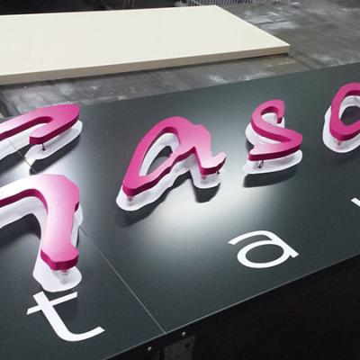 Ensiegne Lettres En Relief Lettres Retro Eclairees Led Gasq