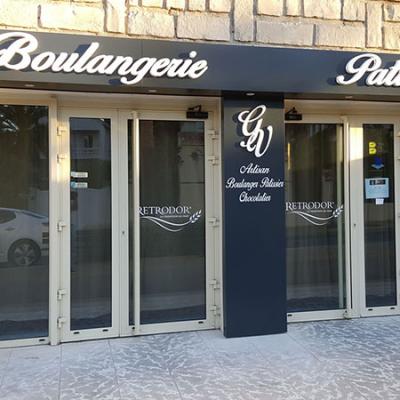 Ensiegnes Lettres En Relief Retro Eclairees Boulangerie 