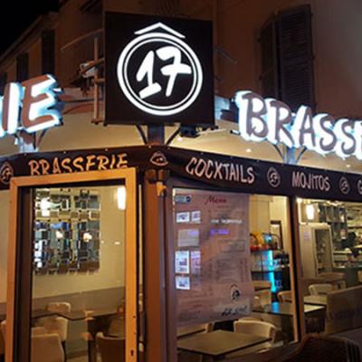 Lettres En Relief Lettres Retro Eclairees Led Ensiegne Brasserie Tyfull