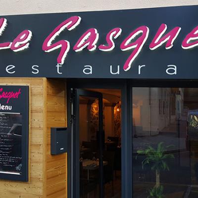 Lettres En Relief Lettres Retro Eclairees Led Ensiegne Gasquet