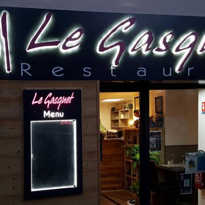 Zlettres En Relief Retro Eclairees Led Gasquet
